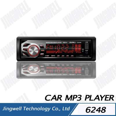 HIGH QUALITY ONE DIN CAR STEREO AUTO RADIO MP3 SD AUX USB CAR AUDIO RGB LED LCD DISPLAY HIGH POWER CAR AUDIO WITH USB SD