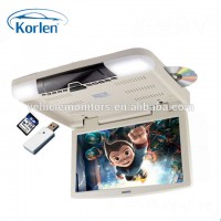 15.6 inch flip down lcd monitor car video dvd player